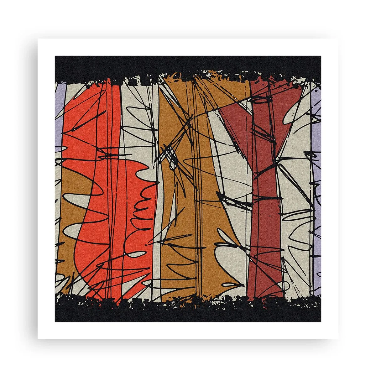 Póster - Composición espontánea - 60x60 cm