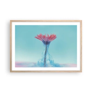 Póster en marco roble claro - En un abrazo vigorizante - 70x50 cm