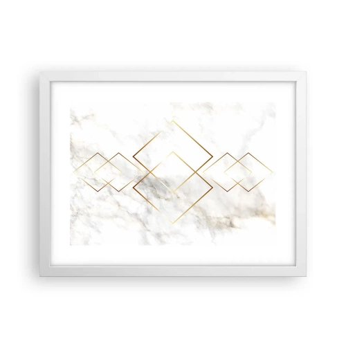 Póster en marco blanco - Una vista al infinito - 40x30 cm