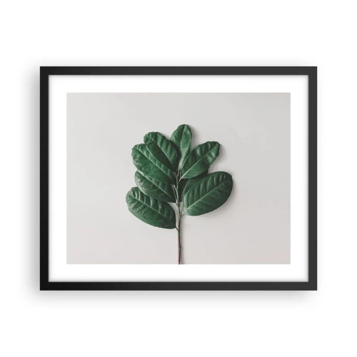 Póster en marco negro - El dibujo de la propia naturaleza - 50x40 cm