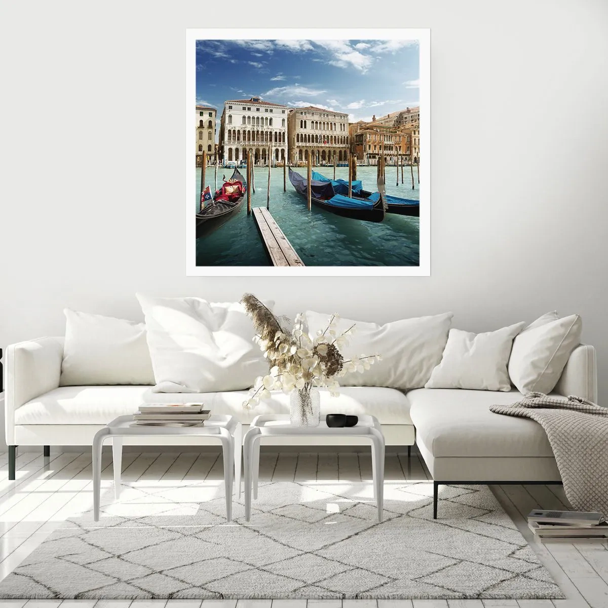 Póster - Palacios en azul - 30x30 cm