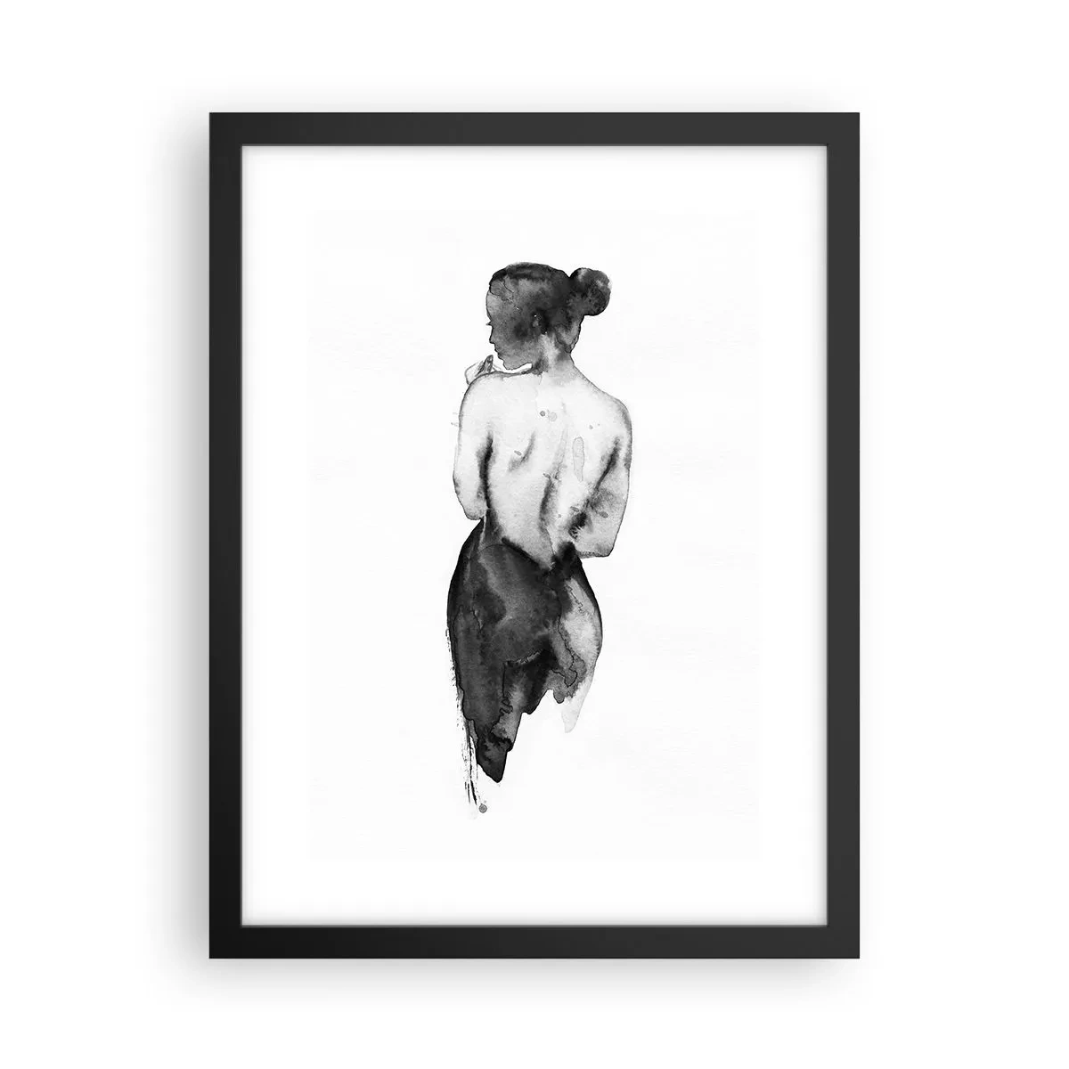 Póster en marco negro - Sin ella el mundo deja de tener sentido - 30x40 cm