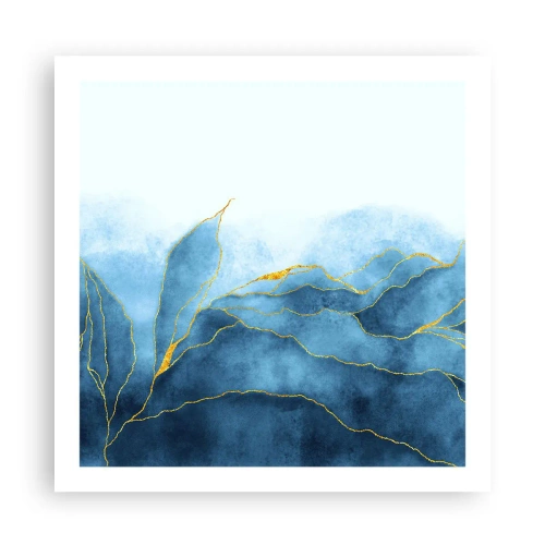 Póster - Oro y azul - 60x60 cm