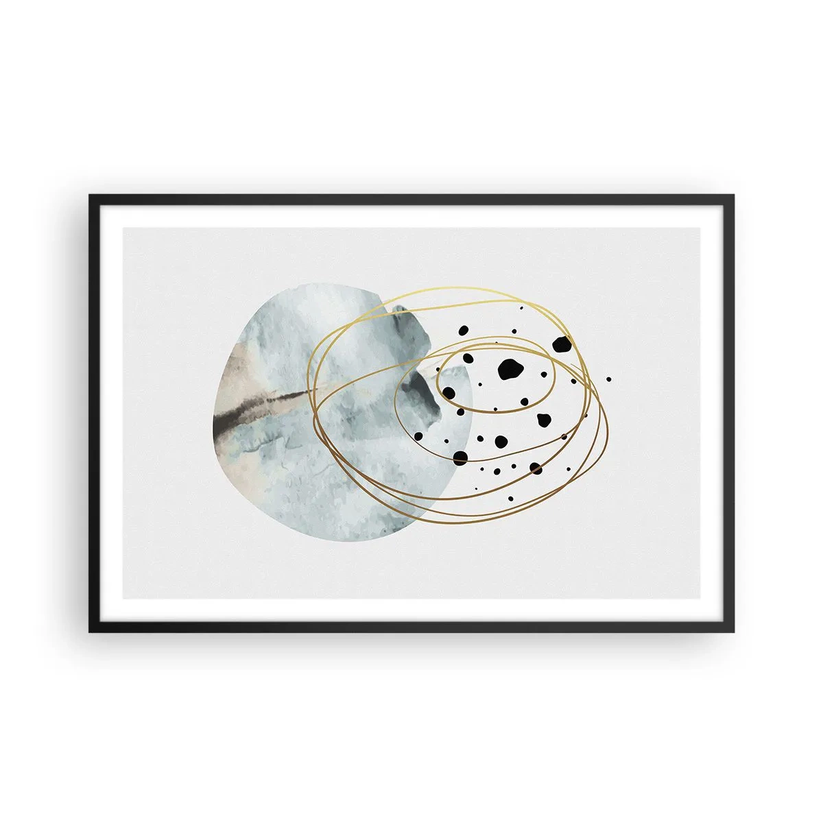 Póster en marco negro - El concepto del espacio - 91x61 cm