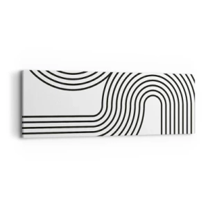 Cuadro sobre lienzo - Impresión de Imagen - En una curva - 90x30 cm