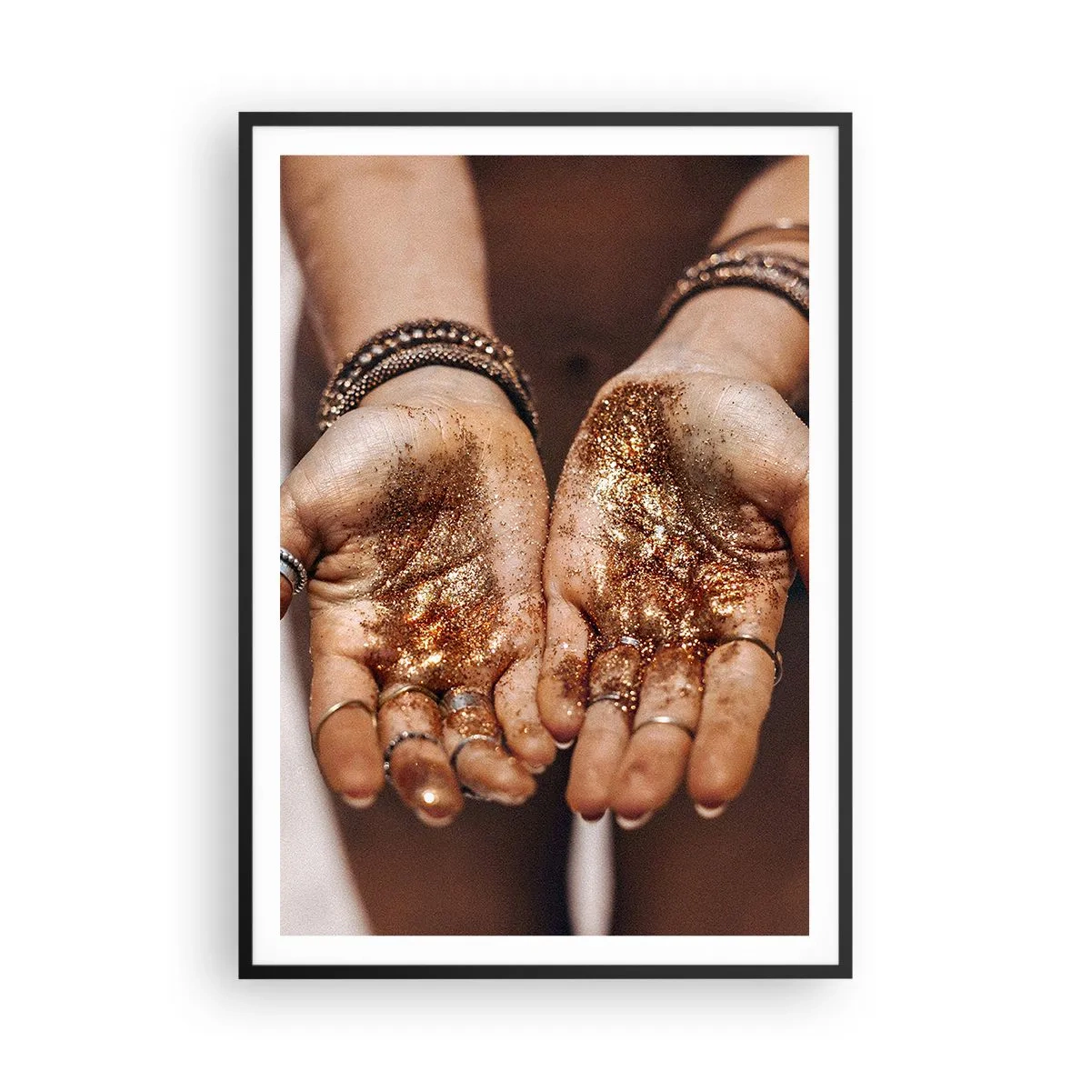 Póster en marco negro - Un regalo para ti - 70x100 cm