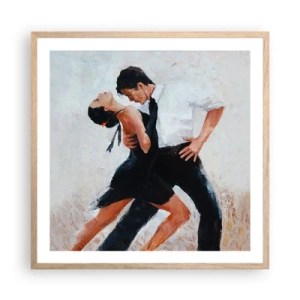 Póster en marco roble claro - El tango de mis sueños - 60x60 cm