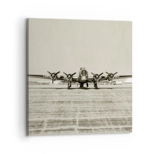 Cuadro sobre lienzo - Impresión de Imagen - Como siempre, preparado - 70x70 cm