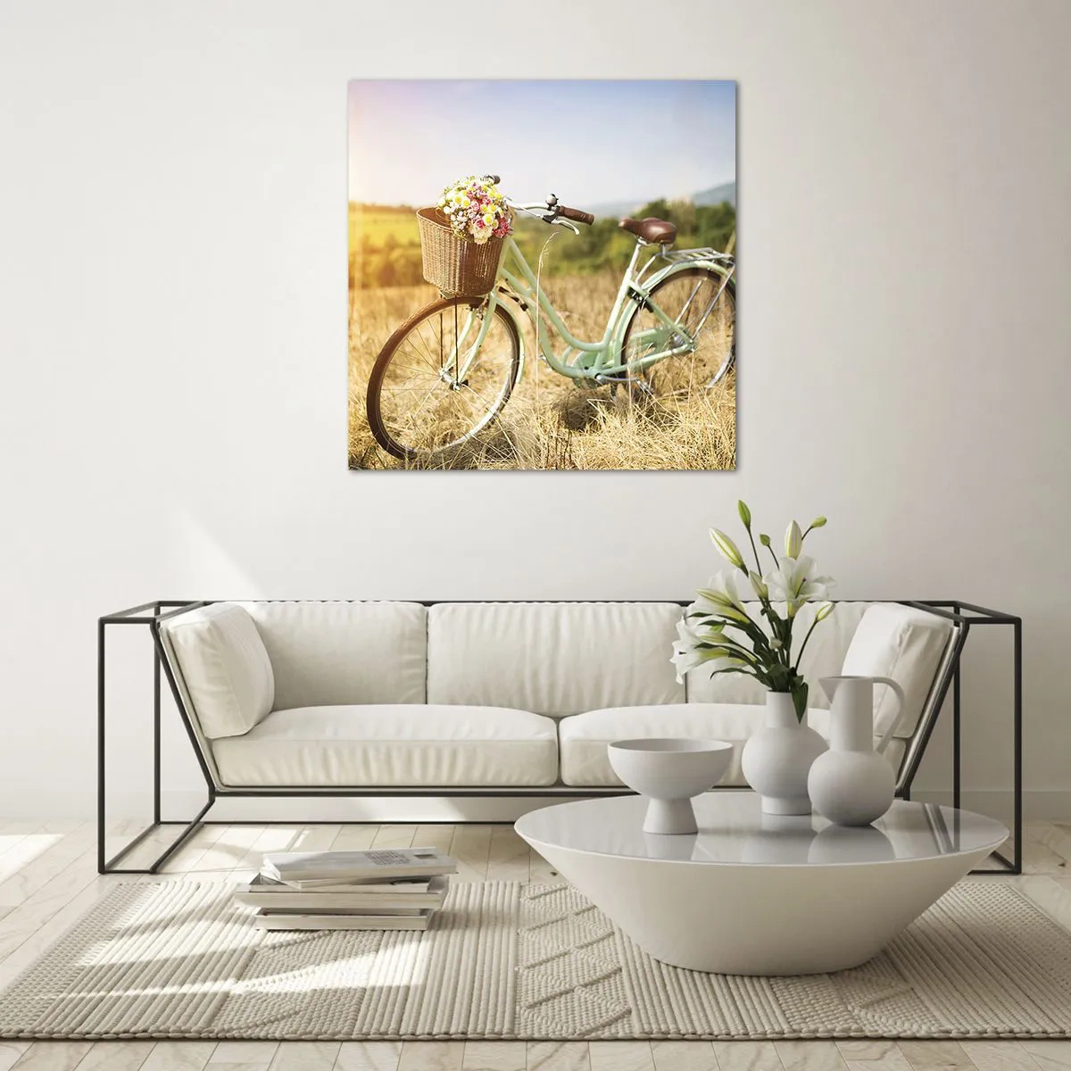 Cuadro sobre vidrio - Impresiones sobre Vidrio - Me quedaré aquí un tiempo - 60x60 cm