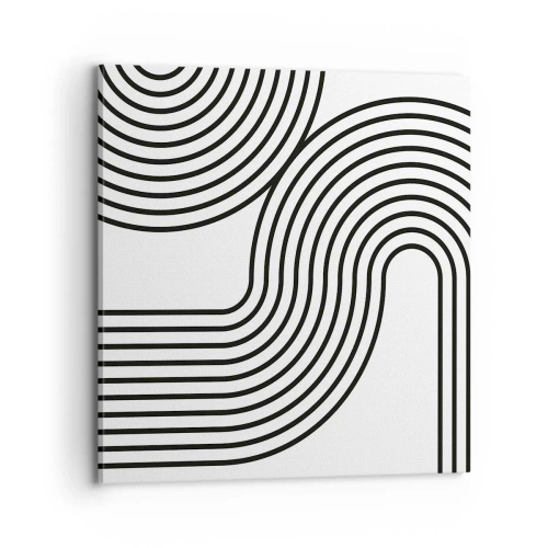 Cuadro sobre lienzo - Impresión de Imagen - En una curva - 70x70 cm