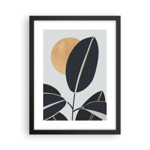 Póster en marco negro - Un día de verano caluroso - 30x40 cm