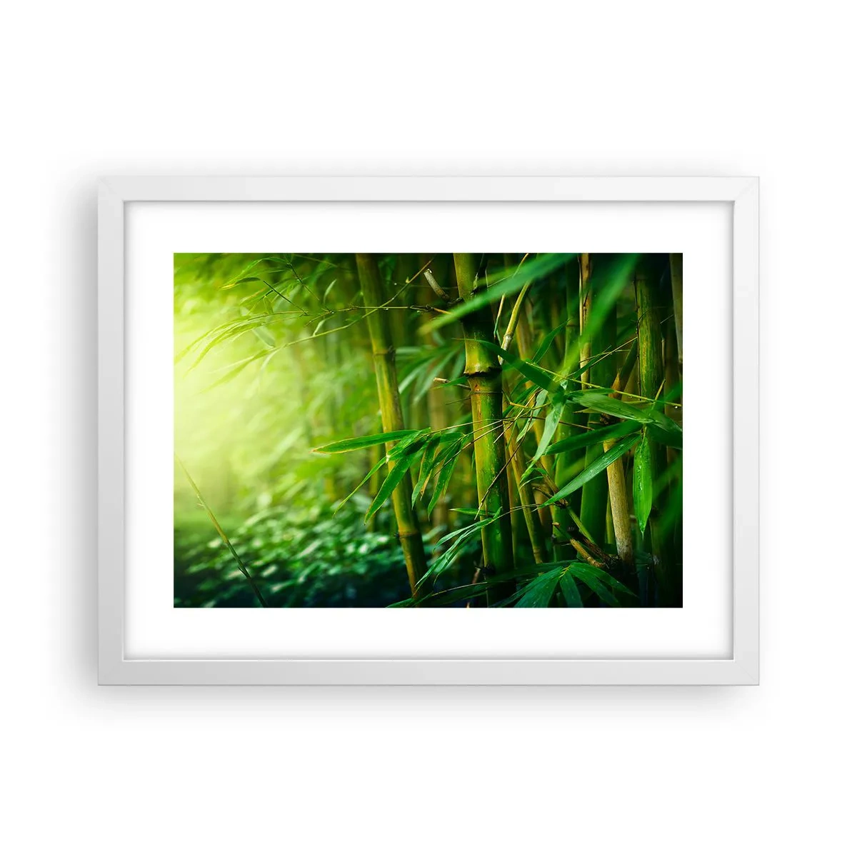 Póster en marco blanco - Conocer el propio verdor - 40x30 cm