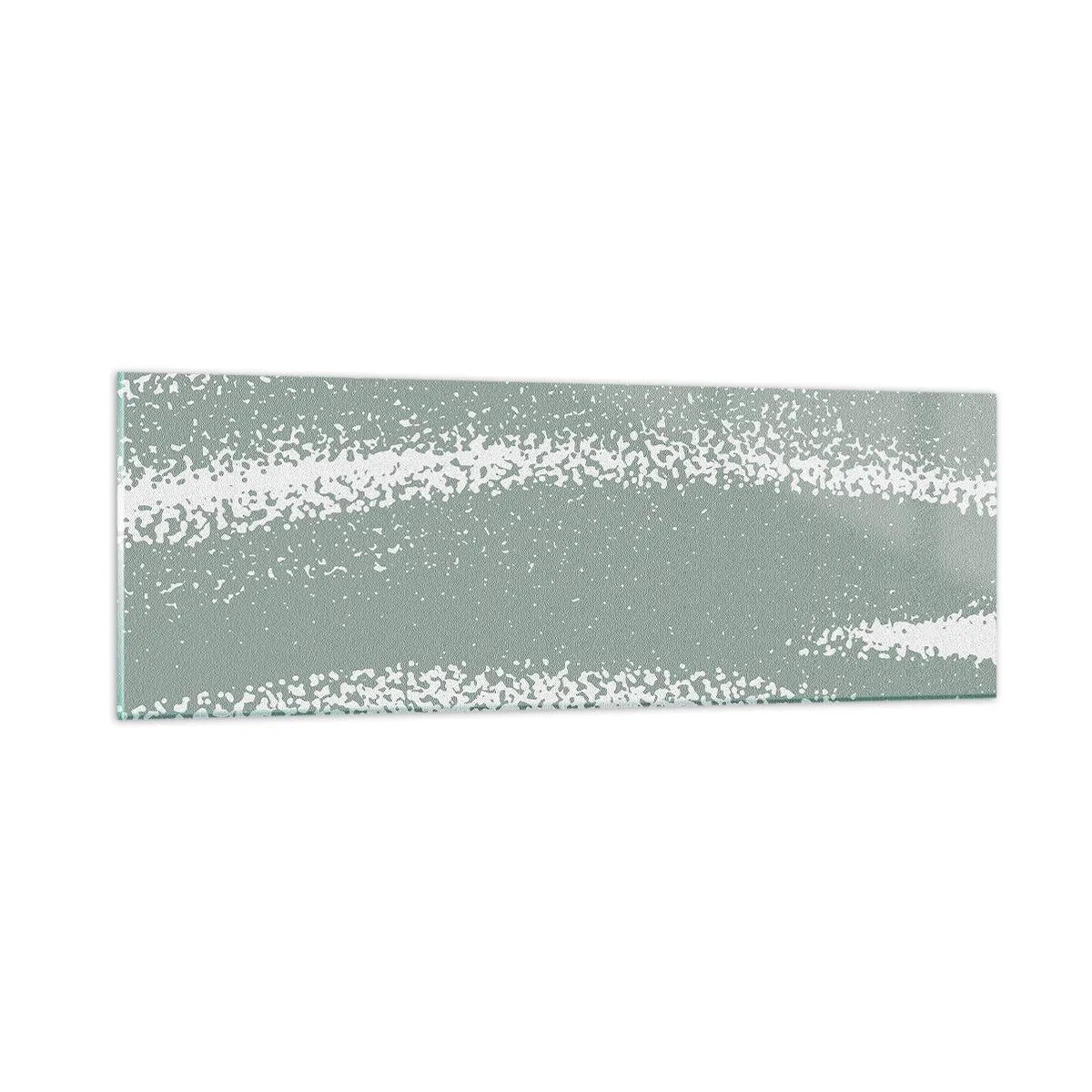 Cuadro sobre vidrio - Impresiones sobre Vidrio - Abstracción invernal - 90x30 cm