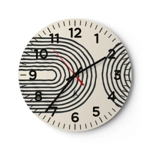 Reloj de pared - Reloj de vidrio - Próximamente... - 30x30 cm