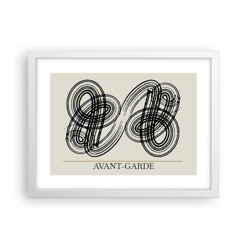 Póster en marco blanco - Salió espontáneamente - 40x30 cm