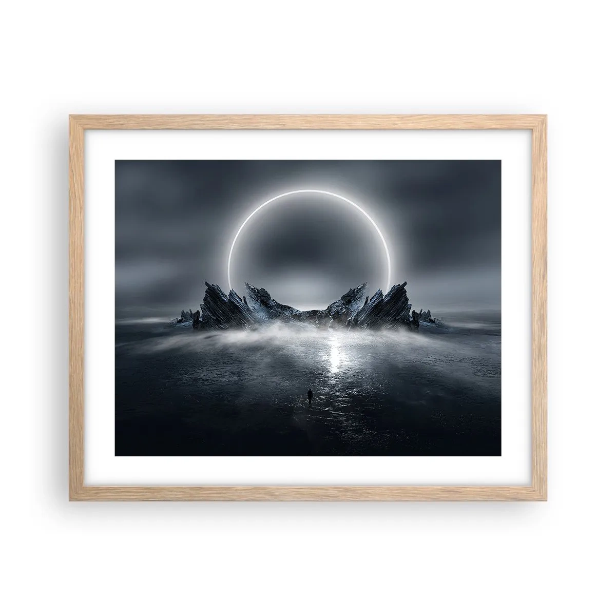 Póster en marco roble claro - El final del cuento - 50x40 cm