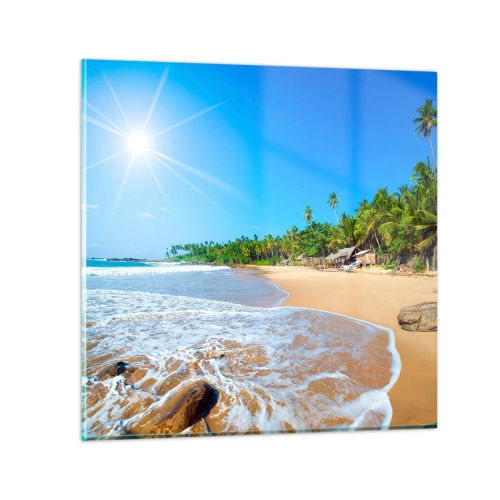 Cuadro sobre vidrio - Impresiones sobre Vidrio - Un lugar exótico para ti - 60x60 cm