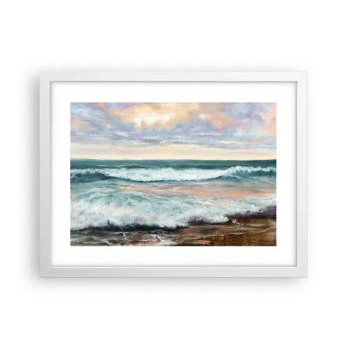 Póster en marco blanco - Aquí suavizarás tu alma - 40x30 cm