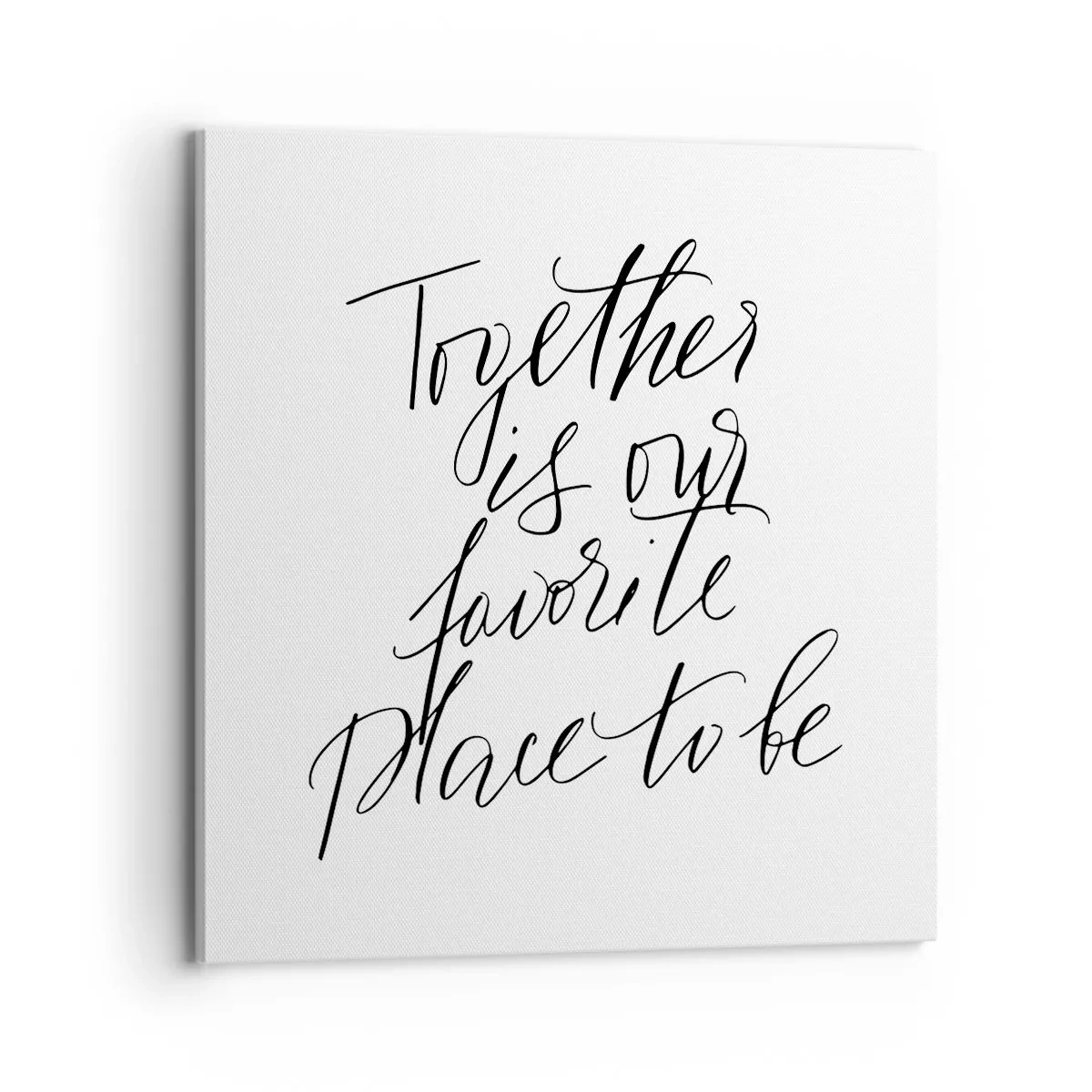 Cuadro sobre lienzo - Impresión de Imagen - ¿Tú también lo sientes? - 70x70 cm