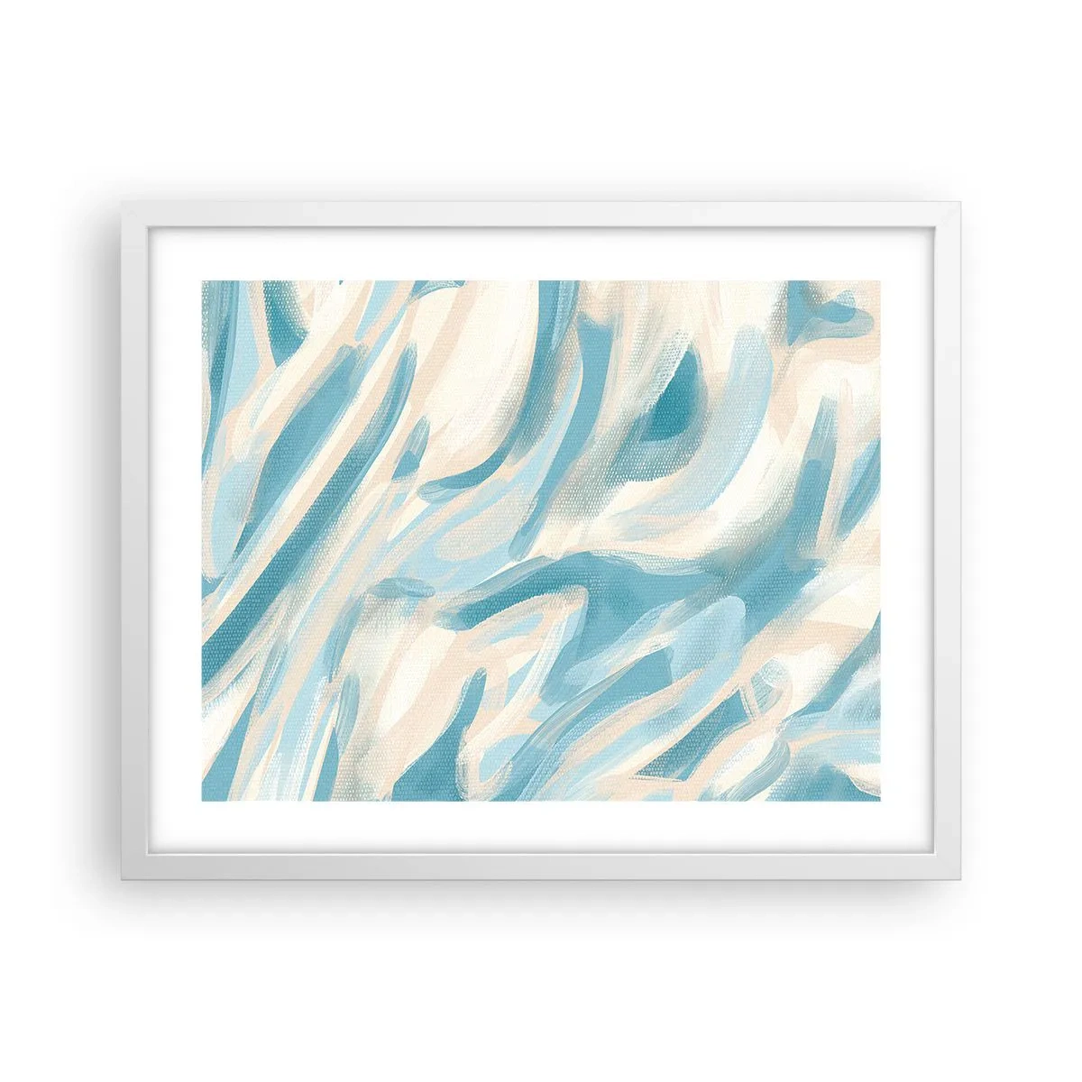 Póster en marco blanco - Brisas primaverales - 50x40 cm