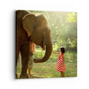 Cuadro sobre lienzo - Impresión de Imagen - El poder de la amistad - 30x30 cm