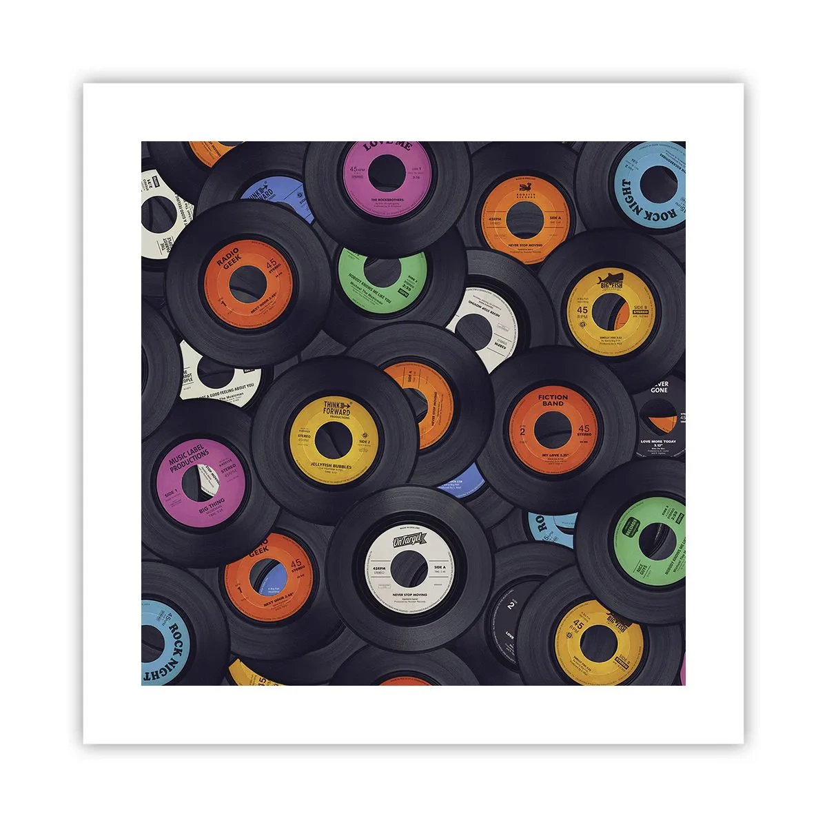 Póster - Colores de los clásicos - 40x40 cm