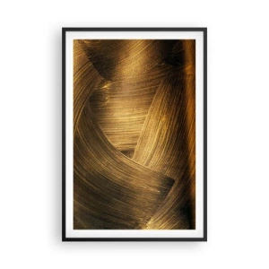 Póster en marco negro - En un laberinto de oro - 61x91 cm