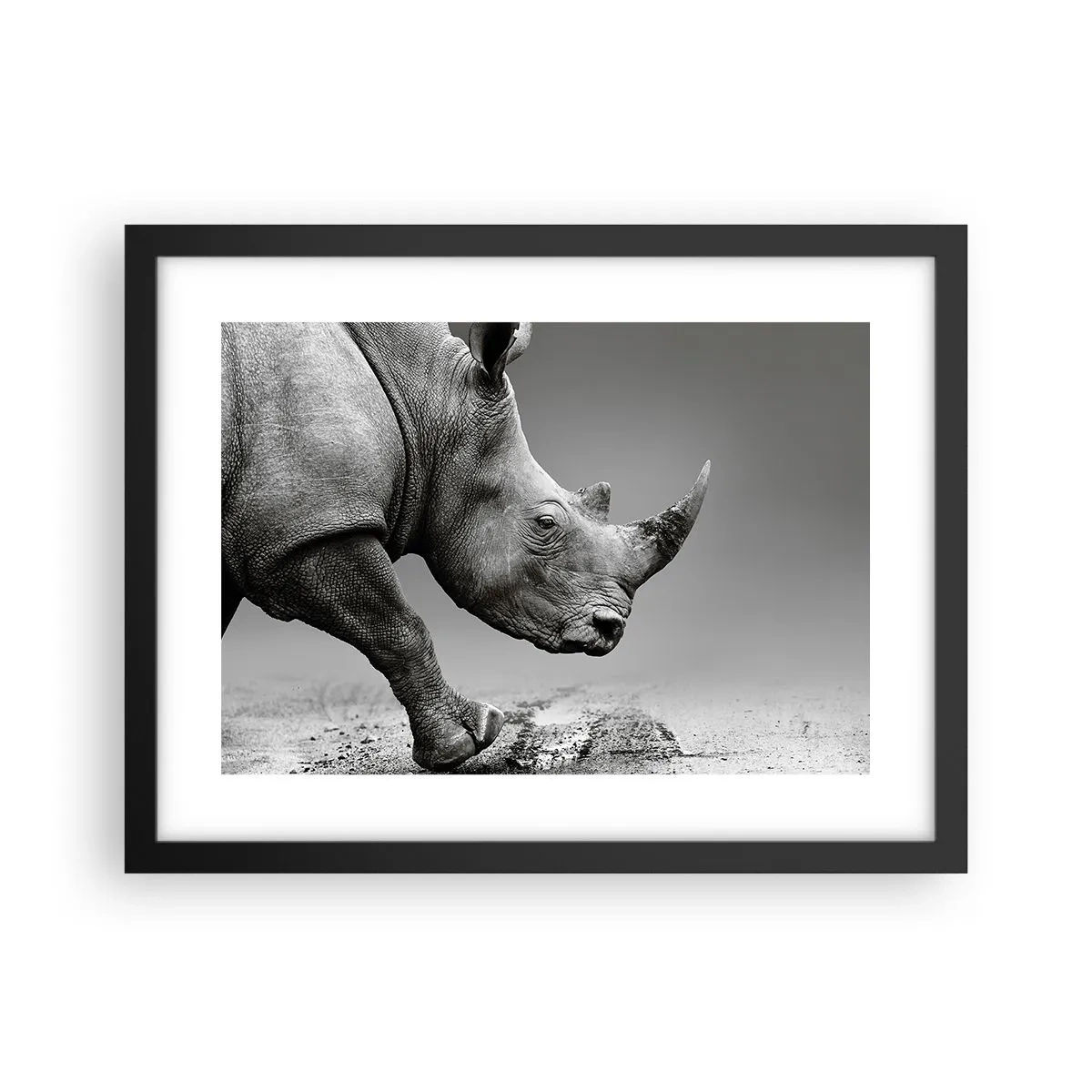 Póster en marco negro - Fuerza imparable - 40x30 cm