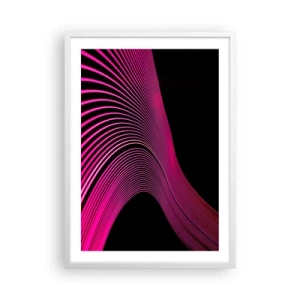 Póster en marco blanco - Avenida de luz - 50x70 cm