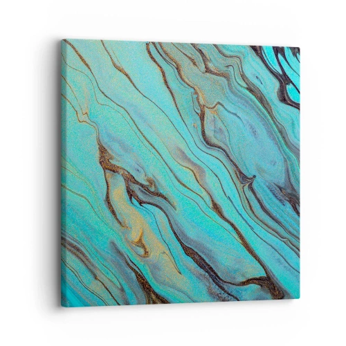 Cuadro sobre lienzo - Impresión de Imagen - Marea turquesa - 30x30 cm
