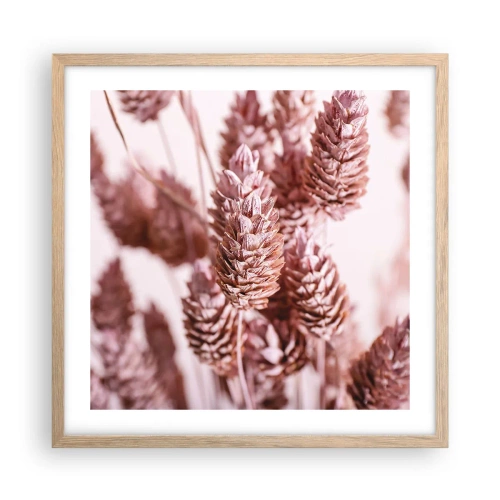 Póster en marco roble claro - Aparentemente discreto - 50x50 cm