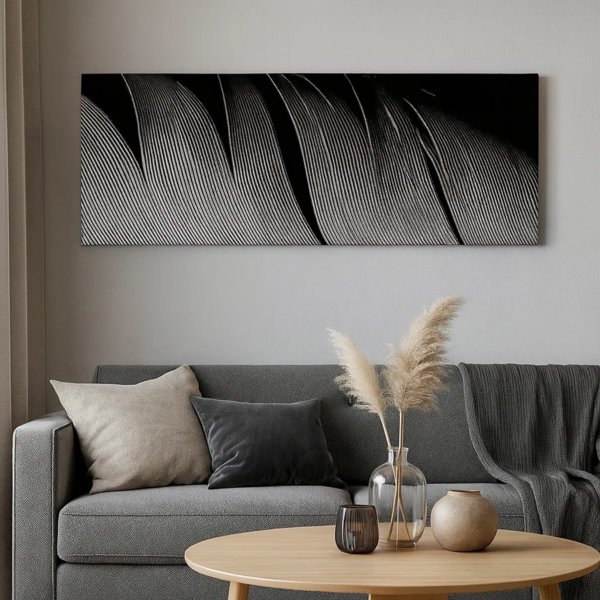 Cuadro sobre lienzo - Impresión de Imagen - Pluma - una construcción maravillosa - 30x30 cm