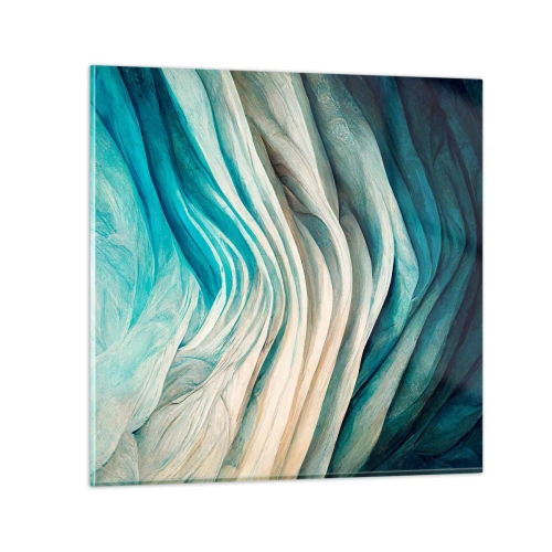 Cuadro sobre vidrio - Impresiones sobre Vidrio - Azul insaciable - 30x30 cm