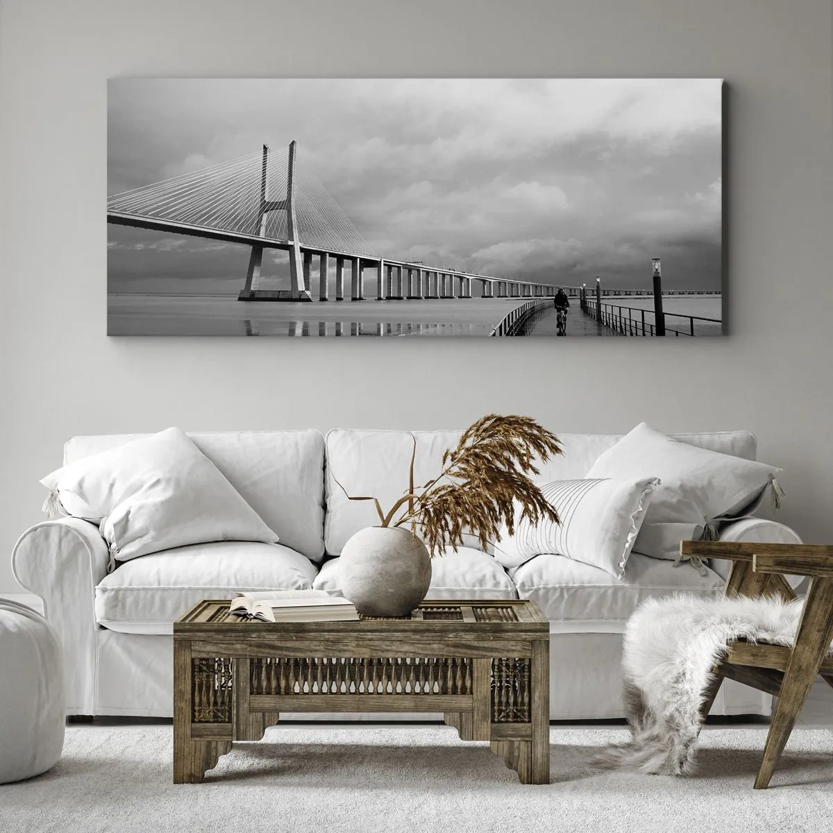 Cuadro sobre lienzo - Impresión de Imagen - A cada uno lo suyo - 100x40 cm
