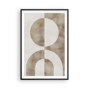 Póster en marco negro - Similitudes y diferencias - 61x91 cm