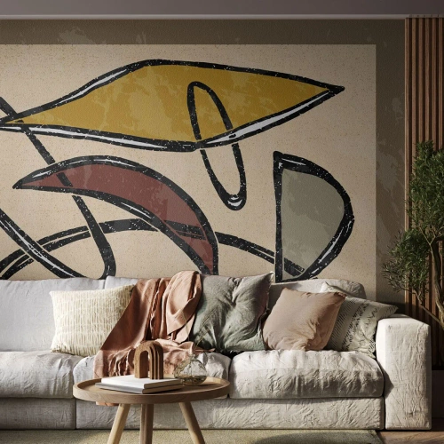Fotomural Premium Canvas - Verticales y niveles - Moderno, Abstracción, Pedazo - 250x175 cm