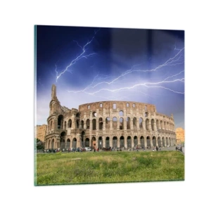 Cuadro sobre vidrio - Impresiones sobre Vidrio - Arena de guerreros - 30x30 cm