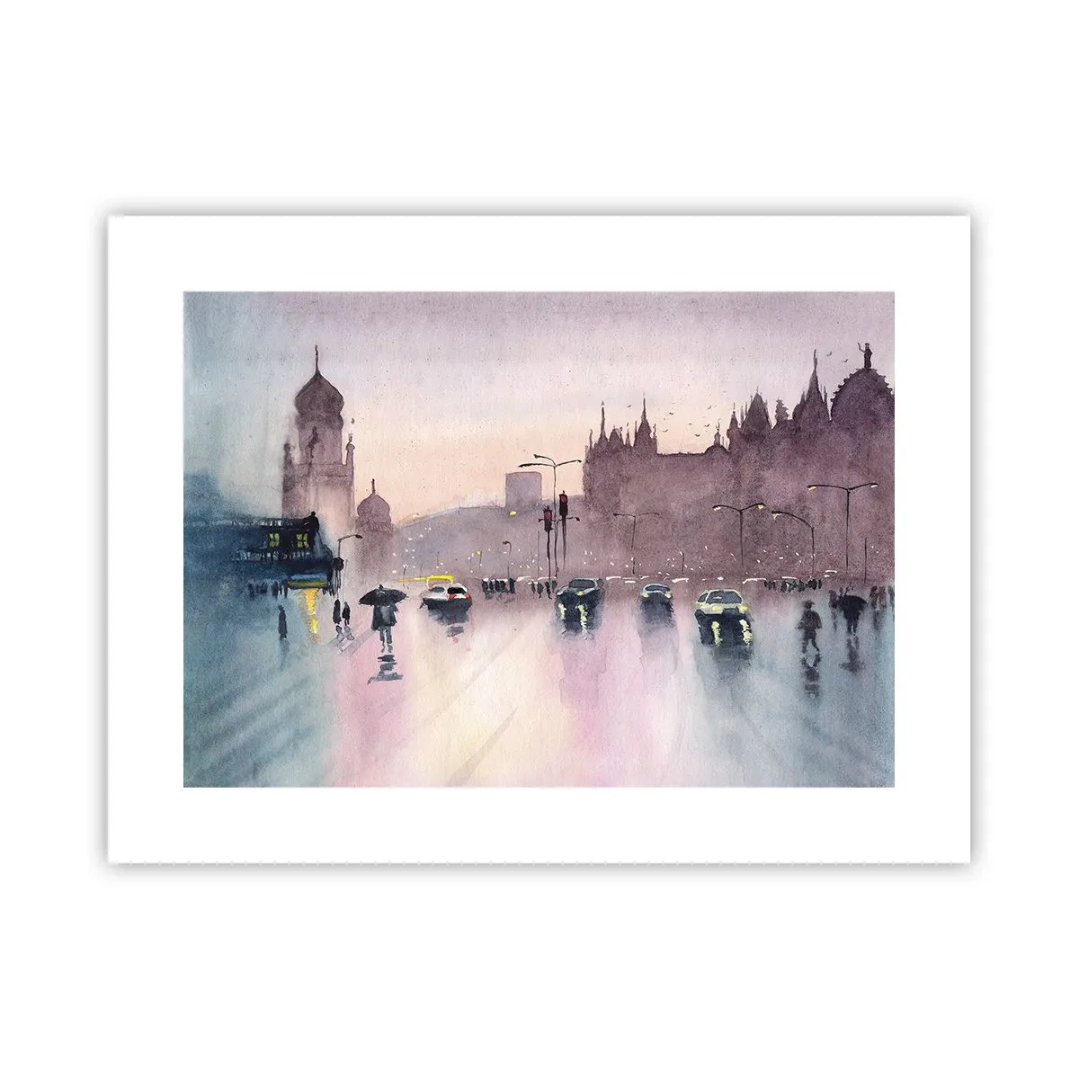 Póster - En una niebla lluviosa - 40x30 cm