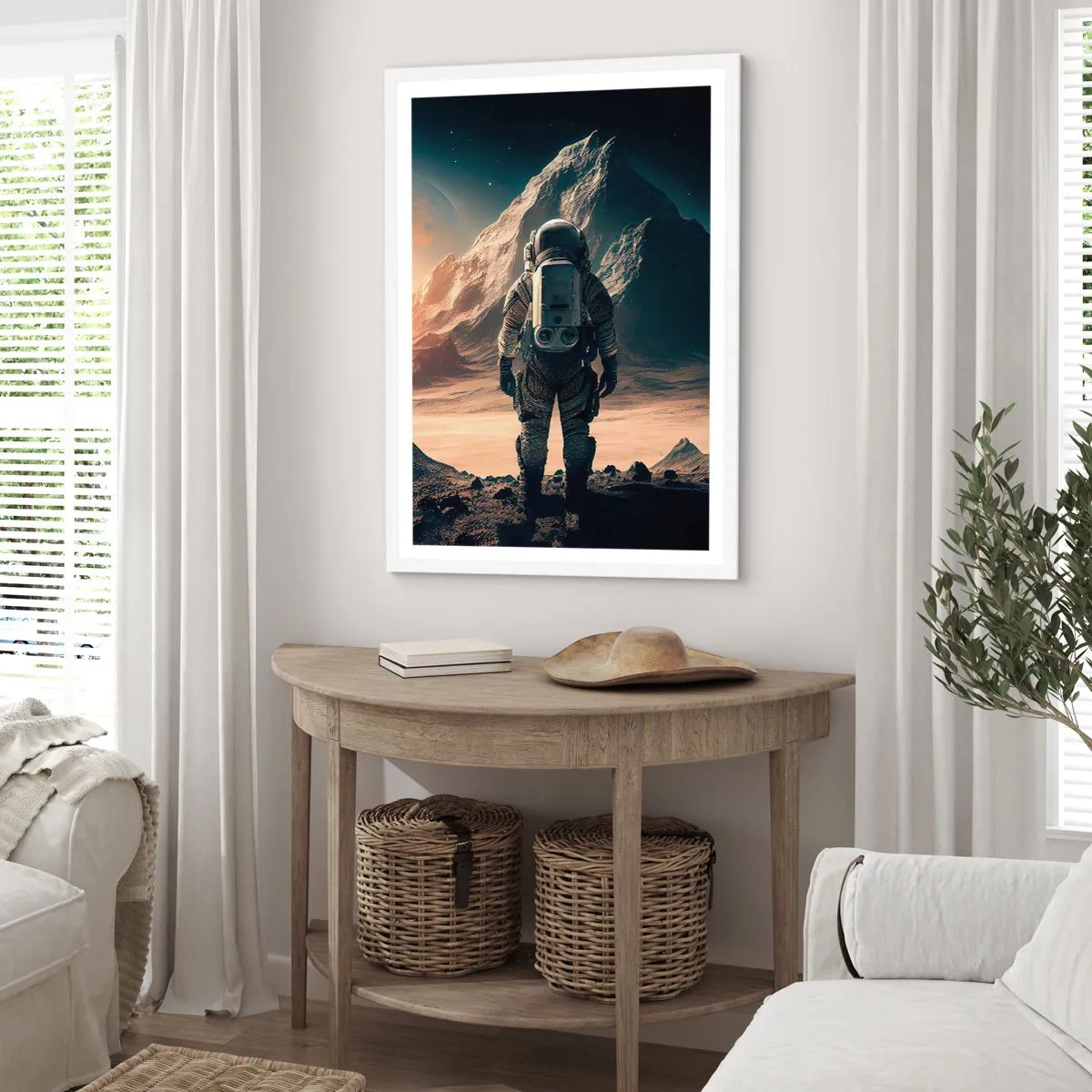 Póster en marco blanco - Un nuevo reto - 40x50 cm