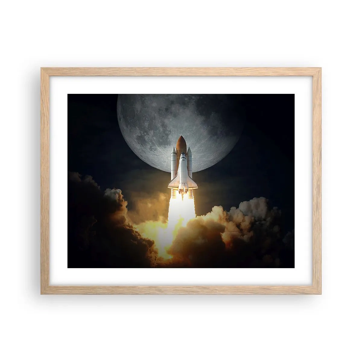 Póster en marco roble claro - El comienzo de una aventura sobrenatural - 50x40 cm