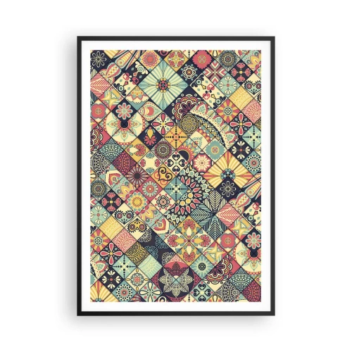 Póster en marco negro - Clima marroquí - 70x100 cm
