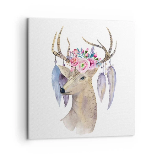 Cuadro sobre lienzo - Impresión de Imagen - Guía del alma - gentil, inocente - 50x50 cm