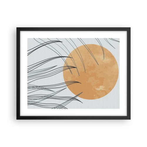 Póster en marco negro - Siempre hacia el sol - 50x40 cm
