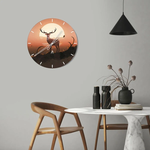 Reloj de pared - Reloj de vidrio - Esta noche es diferente a cualquier otra - 40x40 cm