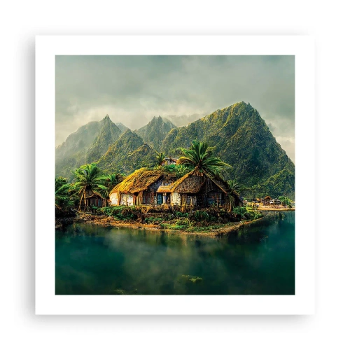 Póster - Paraíso tropical - 50x50 cm