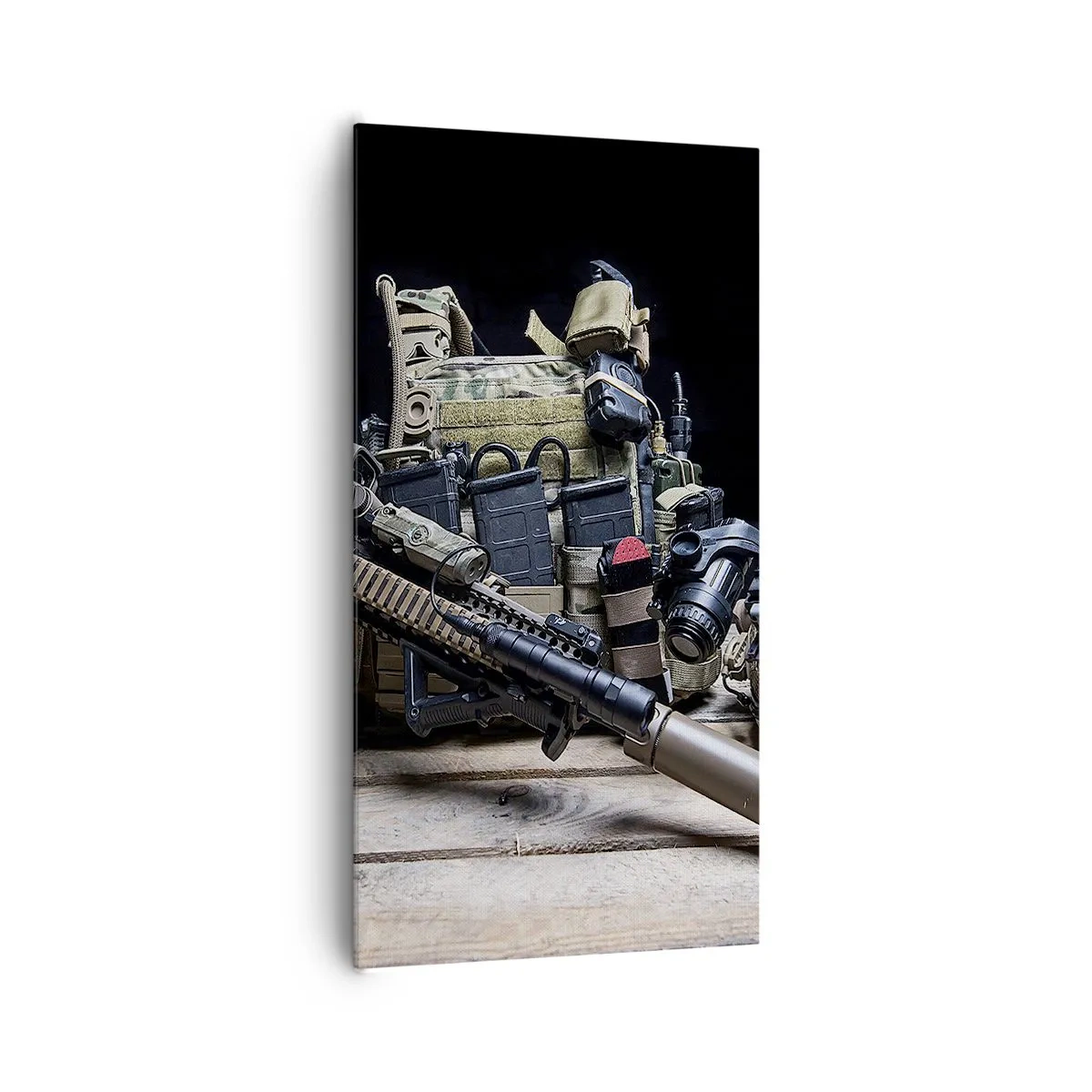 Cuadro sobre lienzo - Impresión de Imagen - ¡Descansen! - 65x120 cm