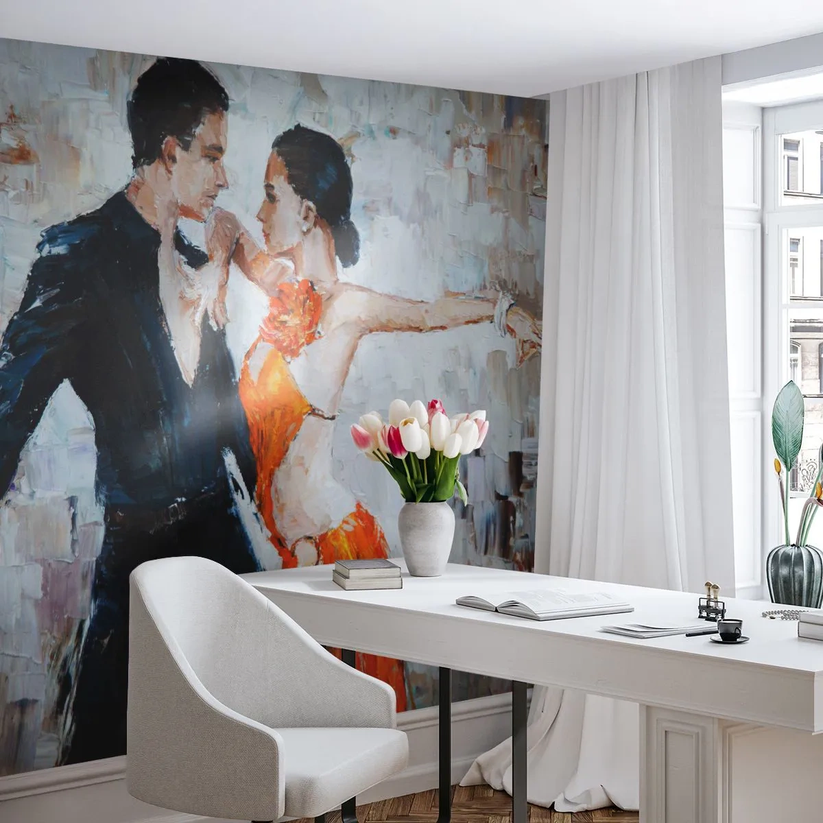 Fotomural Premium Canvas - Dirty dancing - Abstracción, Bailar, Tango - 500x350 cm