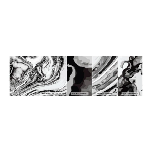 Muestra De Fotomural Standard Eco - Al principio existía el caos - Abstracción, Pedazo, Patrón moderno - 100x30 cm