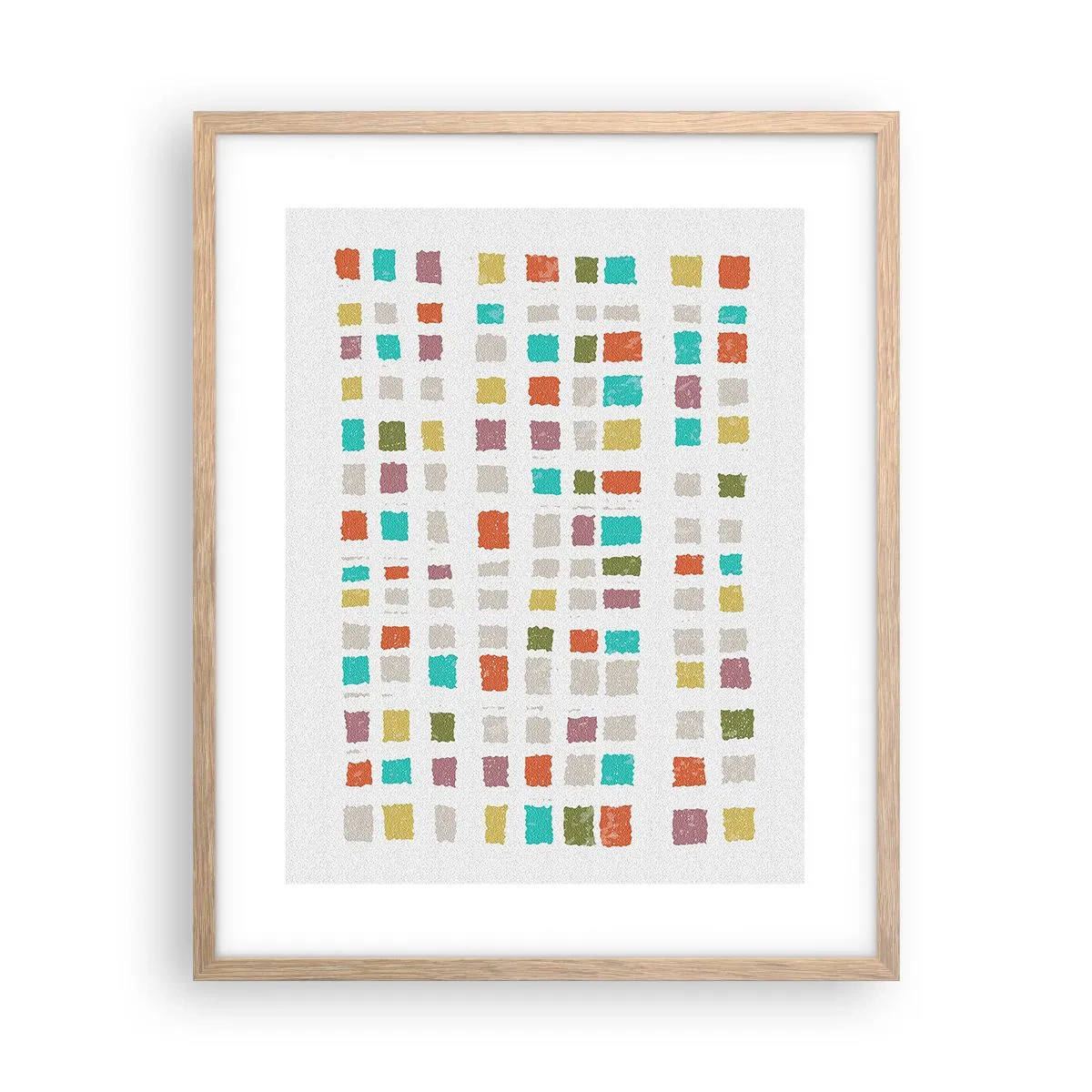 Póster en marco roble claro - Juego desconocido - 40x50 cm