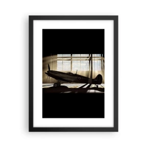 Póster en marco negro - El descanso del guerrero - 30x40 cm